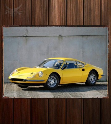 Металлическая табличка Ferrari Dino 206 GT